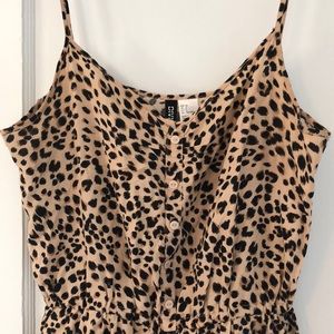Leopard print romper